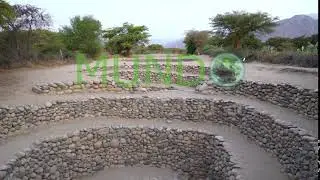 View of the Cantalloc aqueducts.