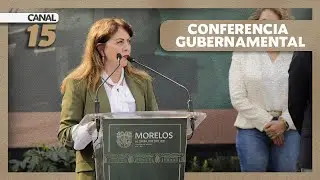 Conferencia matutina del gobierno de Morelos 2024-2030 desde Tetelcingo, Morelos