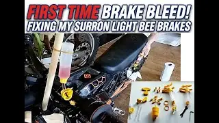 First Time Brake Bleed! Fixing My Surron Light Bee Brakes.