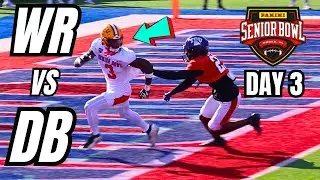 Heated Battle: WR vs DB 1-on-1 Senior Bowl Practice Day 3