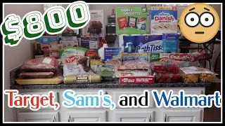 800 долларов 💵 МЕГА-набор продуктов!!! Target 🎯Sam's Club 🛒 и Walmart 🛍️