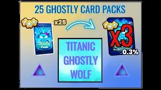 I HATCHED A TITANIC GHOSTLY WOLF FROM ONLY 25 CARD PACKS!!!