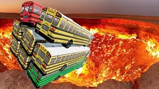 TOP 100 Bus Crashes You Can&rsquo;t Survive &ndash; BeamNG Drive School Bus Crash Test