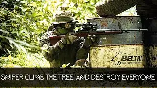 SNIPER CLIMB THE TREE AND DESTROY EVERYONE - TOKYO MARUI M14
