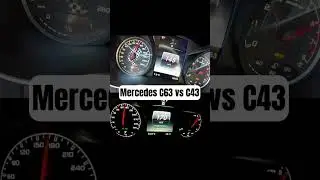 Mercedes-AMG C63 vs C43 Acceleration Battle 0-100 #mercedesamg #acceleration #mercedes  #dragrace