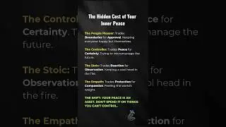 The 4 Personality Types Stealing Your Peace #psychology #shorts