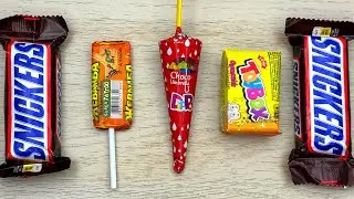 Satisfying Candy Unwrapping ASMR 🍭 | Rainbow & Snickers Sounds