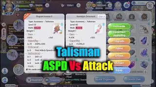 Ragnarok X Next Generation Talisman ASPD Vs Attack