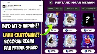 INFORMASI MAINTENANCE & BOCORAN RESMI SHARD PEMAIN MINGGU KE 4 EVENT FESTIVE FIXTURES FC MOBILE 26