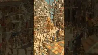 Tiny Time-Travel: Troy in Tilt-Shift #ai #shorts #aiart #history