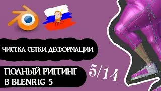 [5/14] Чистка сетки деформации | Полный риггинг персонажа в BLENDER [Blenrig 5]