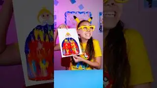 👗 DRAW a DOLL DRESS! 🖍️ Fun ART with KIDS! #shorts #kids
