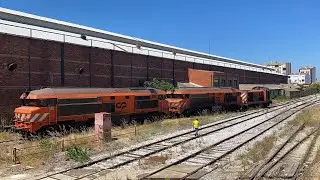 Medway 1456 + 1902 + 1909: chegada + manobras + partida do Barreiro 30.06.2021