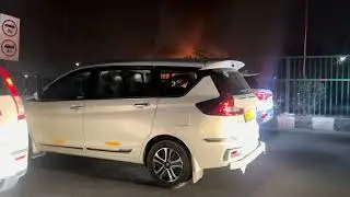 Fire broke out in car at NH 48 delhi to Gurgaon side