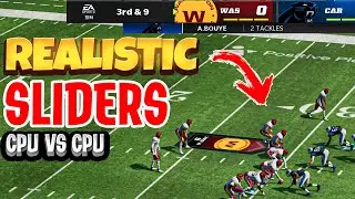 REALISTIC Madden 22 CPU vs CPU Sliders - Current Gen