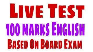 Live Test 100 Marks English