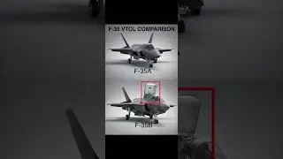 F-35A vs F-35B VTOL Explained | Lift Fan Vertical Takeoff Power ⚡ #F35 #VTOL #fighterjets #military