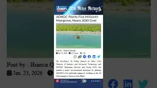 ADNOC 5 Million Mangroves Planted Dr Sultan Al Jaber Al Nouf 2026
