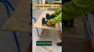 Makita DJV181Z vs Bosch GST 18 racing #shorts #makita #bosch #jigsaw #sirmann