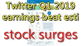Twitter Q1 2019 earnings beat estimates, stock surges