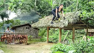 7 Days of Survival | Disabled Sisters Build Tent & Live Off Nature