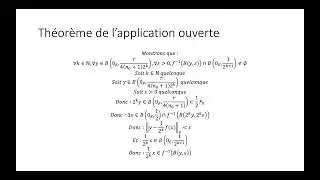Espaces de Banach partie 5 : Théorème de l'application ouverte