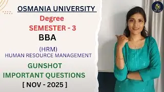 HRM || УПРАВЛЕНИЕ ПЕРСОНАЛОМ || ВАЖНЫЕ ВОПРОСЫ || BBA || SEM-3 || O.U || @shivanipallela
