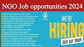 Muslim hands NGO jobs in Pakistan 2024 | Lahore Jobs Goal FCDO project