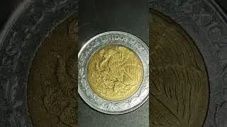 2008 Mexican One (1) Peso Bi-Metallic Coin