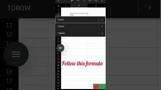 Excel TODAY Formula 🔥 | Auto Date in Excel #shorts #excel