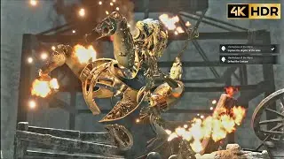 Steelrising 4K [PS5] - The Centaur Boss Fight - 5th Titan