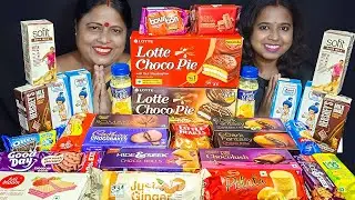 20 PACKETS BISCUIT EATING CHALLENGE | CHOCOLATE COOKIES EATING COMPETITION | Indian Food Eating show