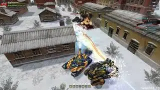Tanki Online Freeze XT HD Skin Shock Freeze Augment and Viking XT HD Skin gameplay no commentary