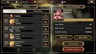 WAR OF CROWN - (RAID BOSS 1M+ DAMAGE NO ARURU*WORK IN PROGRESS*)