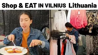 #SHOPPING + #RESTAURANT IN #VILNIUS LITHUANIA | Rona's Travel Vlog