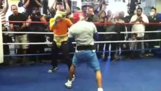 Canelo Alvarez sparring Carson Jones