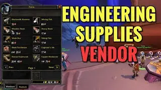 Exodar Engineering Supplies Vendor Location (WoW TBC)