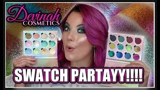 SWATCHING ALL OF MY DEVINAH COSMETICS EYESHADOWS + RESTOCK (TODAY!)