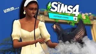 так эта курица несёт ОБСИДИАНОВЫЕ ЯЙЦА?? || Sims 4 Жизнь в коттедже #2