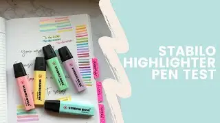 Stabilo Highlighter Pen Test in the Mindful Productivity Planner