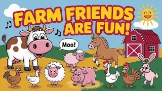 Farm Animal Sounds Song for Kids | Moo Moo Oink Oink Baa Baa!