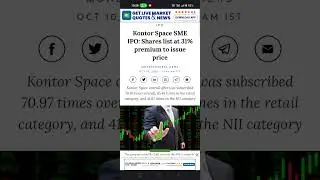 Kontor Space SME IPO: Shares list at 31% premium to issue price