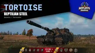 Tortoise - Reptilian steel / 10 frags, 11730 damage, 2174 exp., Murovanka, World of Tanks