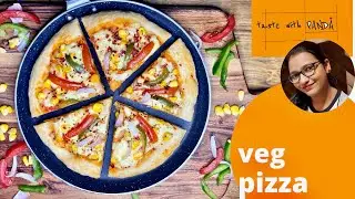 pizza recipe without oven | Pizza at home | #pizza #tastewithpanda