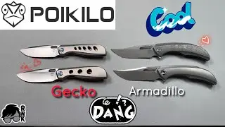 Review/impressions of 2 more Poikilo Blades models&hellip; the Gecko knife and Armadillo knife&hellip; seriously!