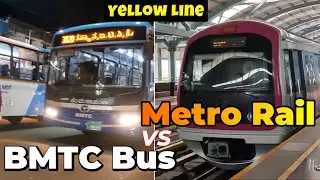 Yellow Line Metro Bangalore Silk Board to Electronics City | Fare & Travel Time | BMTC BUS vs METRO