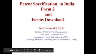 #paent # patentdraft # patent filing Patent Specification  in India: Form 2  and Forms Download