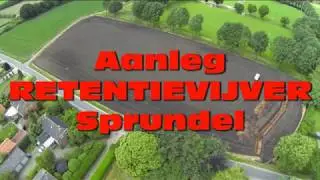 Aanleg RETENTIEVIJVER Sprundel (Timelaps)
