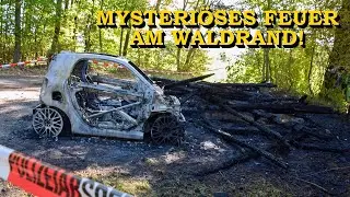 [MYSTERI&Ouml;SES FEUER AM WALDRAND] - ELEKTROAUTO + GRILLH&Uuml;TTE IN FLAMMEN - | WAS IST HIER PASSIERT?