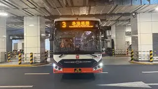 澳巴TCM EV5800 AD-25-24 @ 3 關閘總站→ 外港碼頭（縮時攝影）